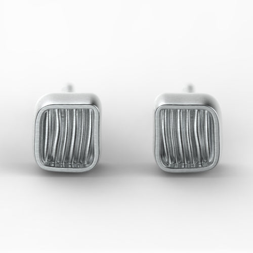 'Eve Mini'  Small sterling silver women's Ear studs. - tinybird