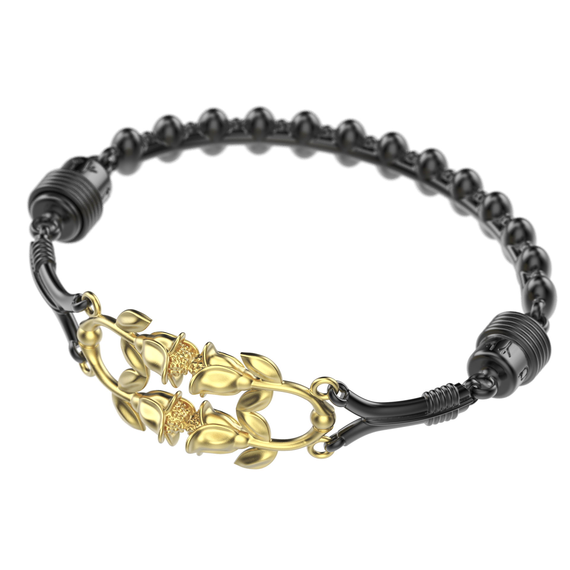 'Eternal English Rose ' Sterling silver women's Bracelet. - tinybird