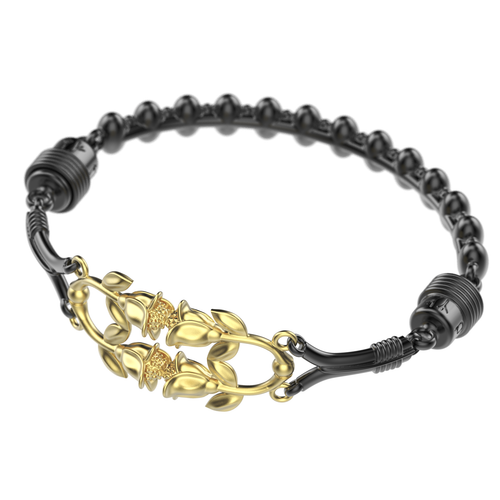 'Eternal English Rose ' Sterling silver women's Bracelet. - tinybird