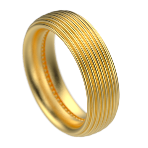 'Adams Rib' Sterling silver women's wide band stacking ring - tinybird