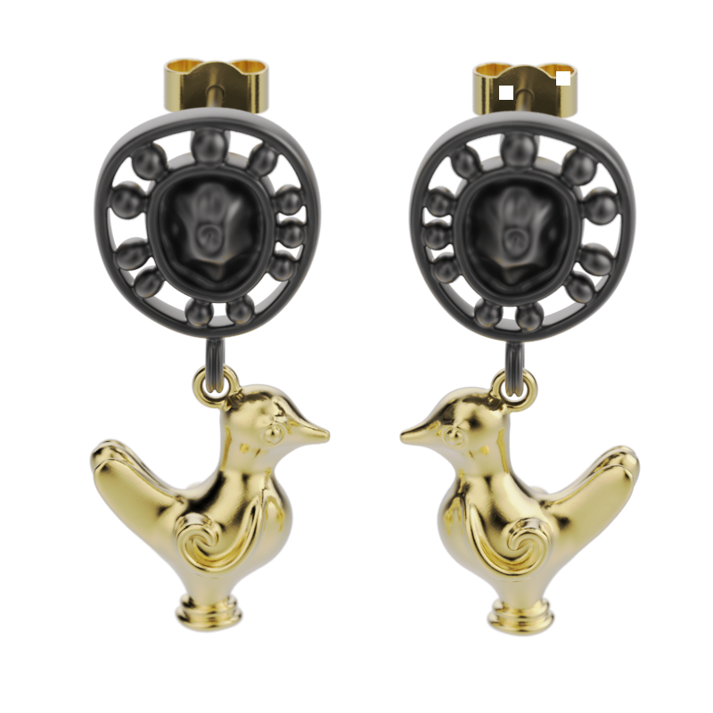 'Love birds' Ear droppers. - tinybird