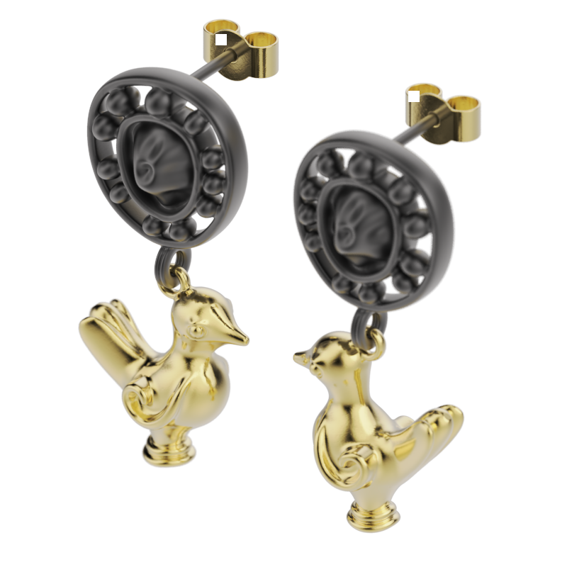 'Love birds' Ear droppers. - tinybird