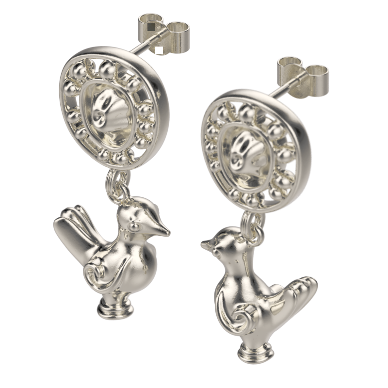 'Love birds' Ear droppers. - tinybird