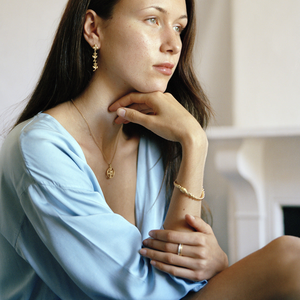 'Honey Bee'    Sterling silver Ear Droppers - tinybird