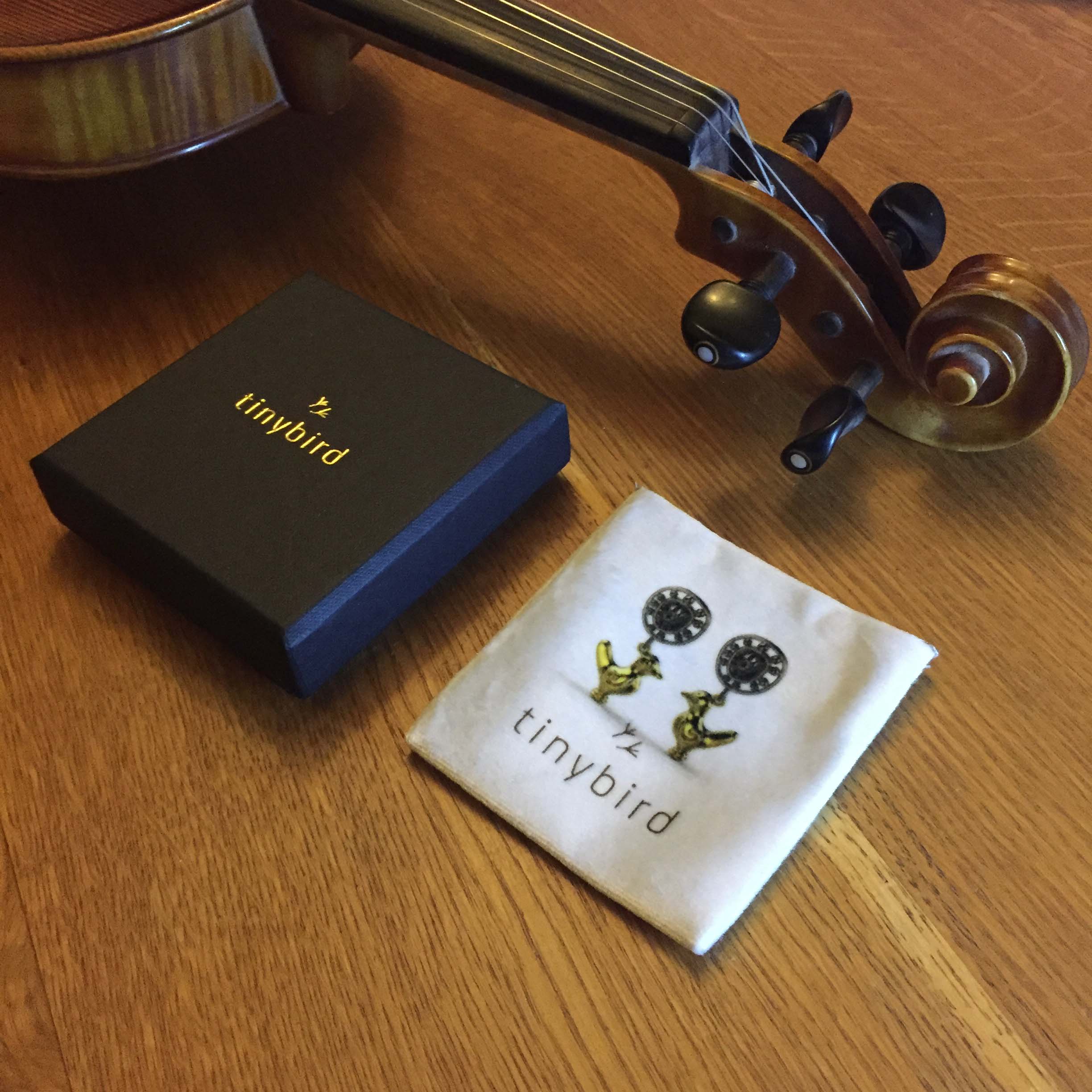 'Eden' Sterling silver ear studs. - tinybird