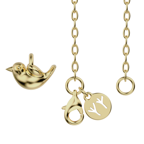 'Freedom Bird' 925 sterling Pendant with chain - tinybird