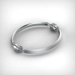 'Adams Rib'  Sterling silver women's Bracelet - tinybird