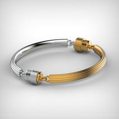 'Adams Rib'  Sterling silver women's Bracelet - tinybird