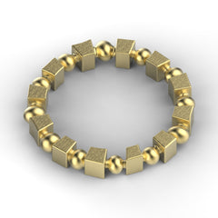 'Bloc' Sterling silver women's narrow stacking ring. - tinybird