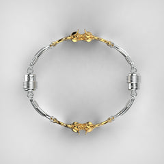 'English Rose' sterling silver women's Bracelet. - tinybird