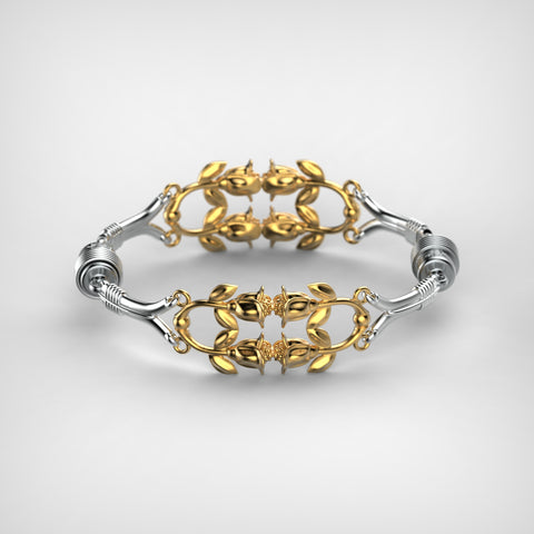 'Eternal English Rose ' Sterling silver women's Bracelet.
