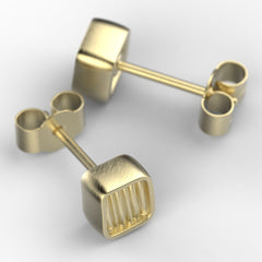 'Eve Mini'  Small sterling silver women's Ear studs. - tinybird