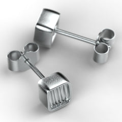 'Eve Mini'  Small sterling silver women's Ear studs. - tinybird
