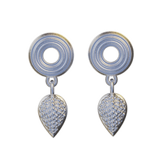 'Eden Tex'  Sterling silver earring droppers - tinybird