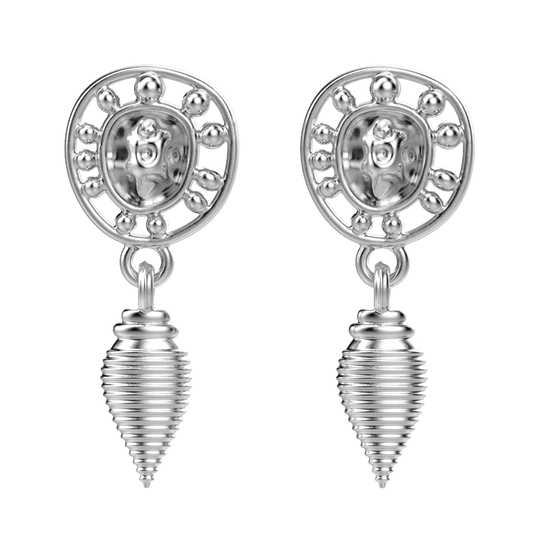 'Anglo' Sterling silver Earring droppers. - tinybird